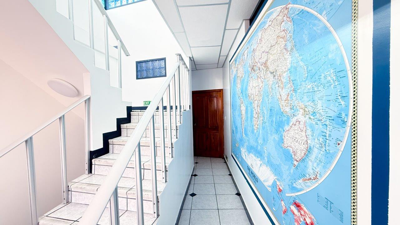 Casa Marina elegant staircase between three floors